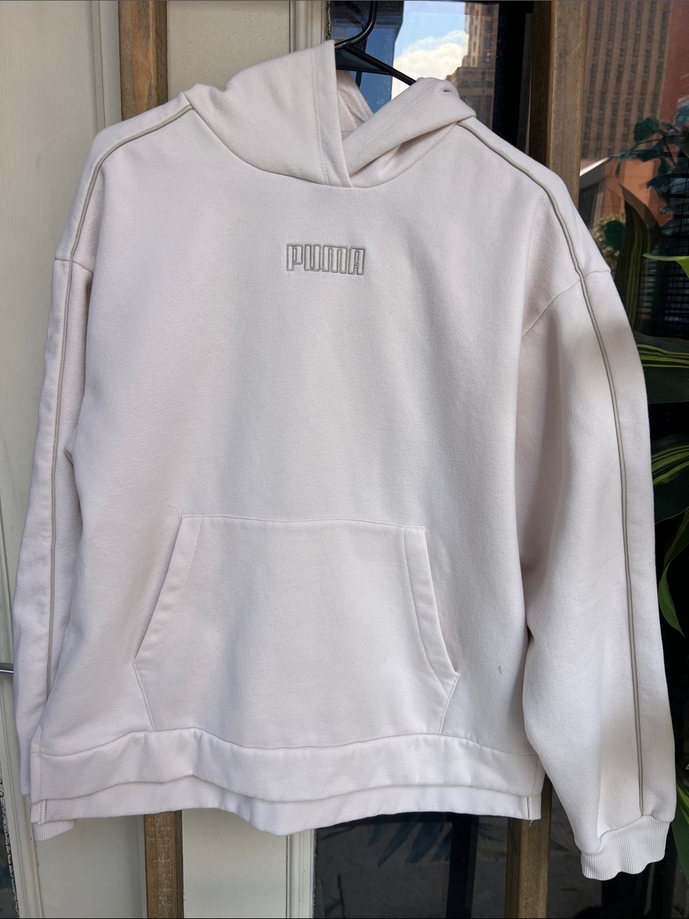 Puma Men’s Light Pink Crewneck Hoodie